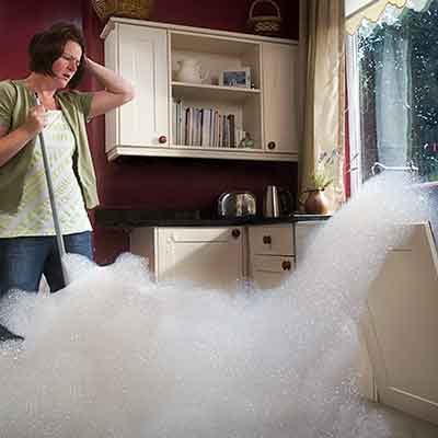 Appliance failure water damage in a Louisville home